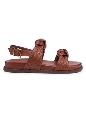 NWOB Schutz Kareena Knot Leather Sandals Size 6.5